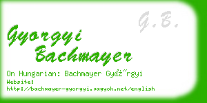 gyorgyi bachmayer business card